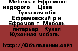 Мебель в Ефремове недорого. › Цена ­ 15 500 - Тульская обл., Ефремовский р-н, Ефремов г. Мебель, интерьер » Кухни. Кухонная мебель   